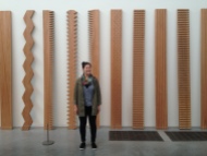 We loved this room full of Japanese artists, and these wood panels felt like an artistic forest.
