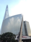 The Shard and other glassy buildings.